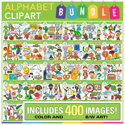 Alphabet Clip Art BUNDLE (Beginning Sounds Clip Art)