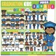 Graduation Kids Clip Art BUNDLE!