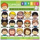 Kid Toppers Clip Art BUNDLE!