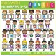 Kids with Numbers Clip Art MEGA Bundle (0 to 30) 