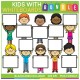 Kids with Whiteboards Clip Art BUNDLE!