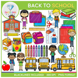 Back to School Mega Clip Art Set