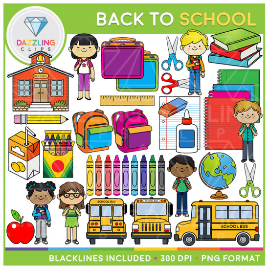 Back to School Mega Clip Art Set