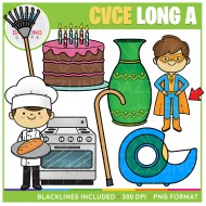 CVCe Long A Clip Art