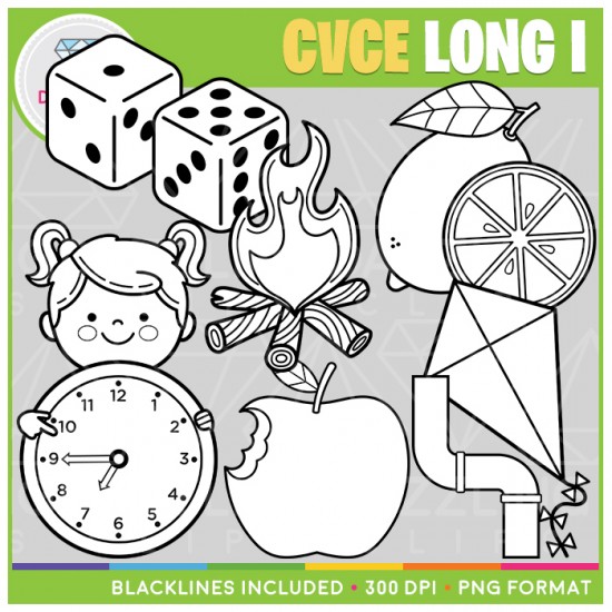 CVCe Long I Clip Art