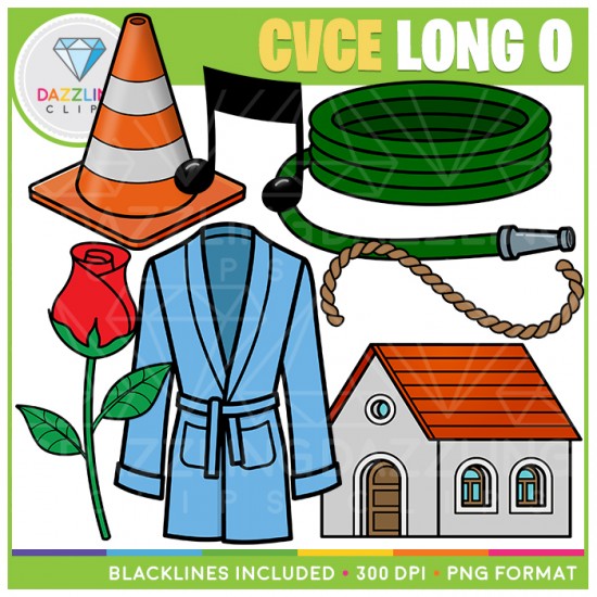 CVCe Clip Art BUNDLE! - 56 Images!
