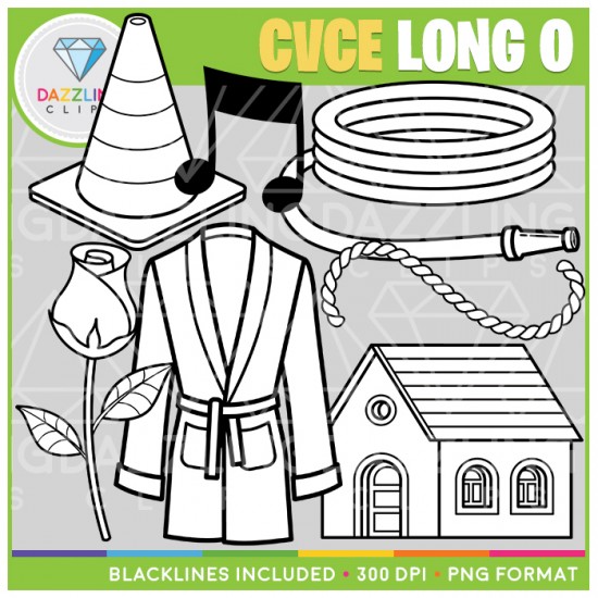 CVCe Long O Clip Art