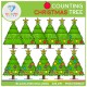 Christmas Tree Counting Clip Art