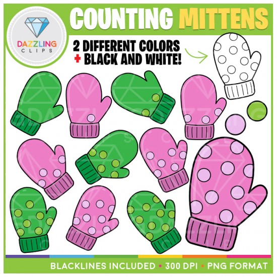 Winter Counting Clip Art BUNDLE - 129 Images!