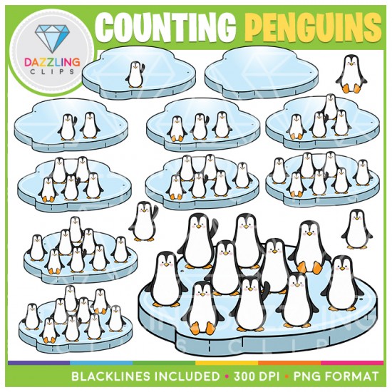Winter Counting Clip Art BUNDLE - 129 Images!