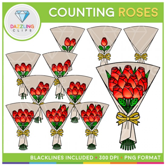 Valentine Counting Clip Art BUNDLE!