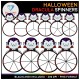 Halloween Spinners Clipart BUNDLE! 120 images!