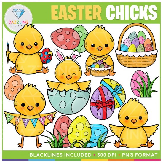 Easter Chicks Clip Art