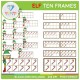Elf and Candy Cane Ten Frames Clip Art