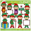Christmas Elves Clip Art