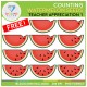 FREE Counting Watermelon Seeds Clip Art