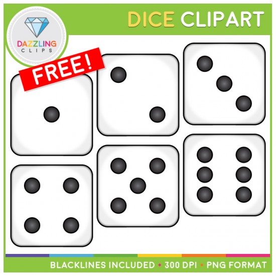 FREE Dice Clip Art