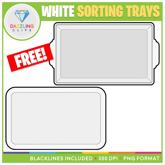 FREE White Sorting Trays