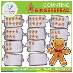 Gingerbread Cookies Counting Clip Art