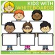 Kids with Whiteboards Clip Art BUNDLE!