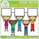 Kids with Whiteboards Clip Art BUNDLE!
