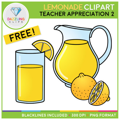 FREE Lemonade Set Clip Art