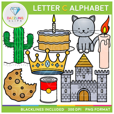 Alphabet Letter C Clip Art - Beginning Sounds