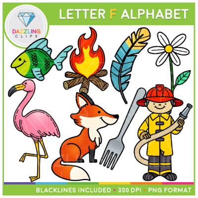 Alphabet Letter F Clip Art - Beginning Sounds