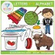 Alphabet Letters X-Y Clip Art - Beginning Sounds