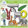 Alphabet Letter Z Clip Art - Beginning Sounds