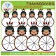 Thanksgiving Spinners Clip Art BUNDLE - 160 images!