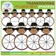 Thanksgiving Spinners Clip Art BUNDLE - 160 images!