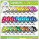 Rainbow Mushrooms Clip Art