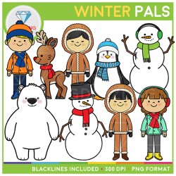 Winter Pals Clip Art