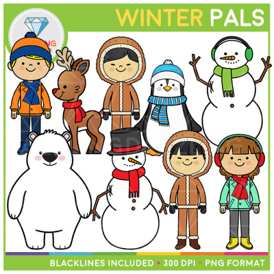Winter Pals Clip Art