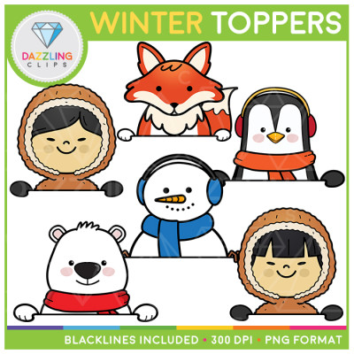 Winter Toppers Clip Art