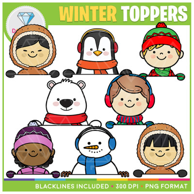 Winter Toppers Mix Clipart